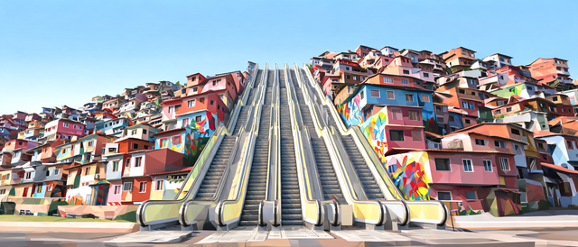 Comuna 13 Escalators, Medellín
