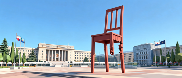 Broken Chair, Geneva
