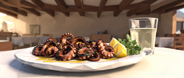 Grilled Octopus, Fira
