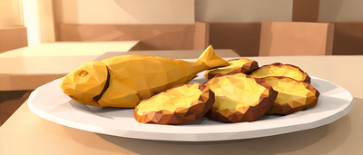 Fried Fish and Tostones, Punta Cana